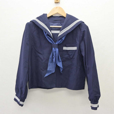 【中古】新潟県 巻東中学校 女子制服 5点 (セーラー服・スカート) sf060202