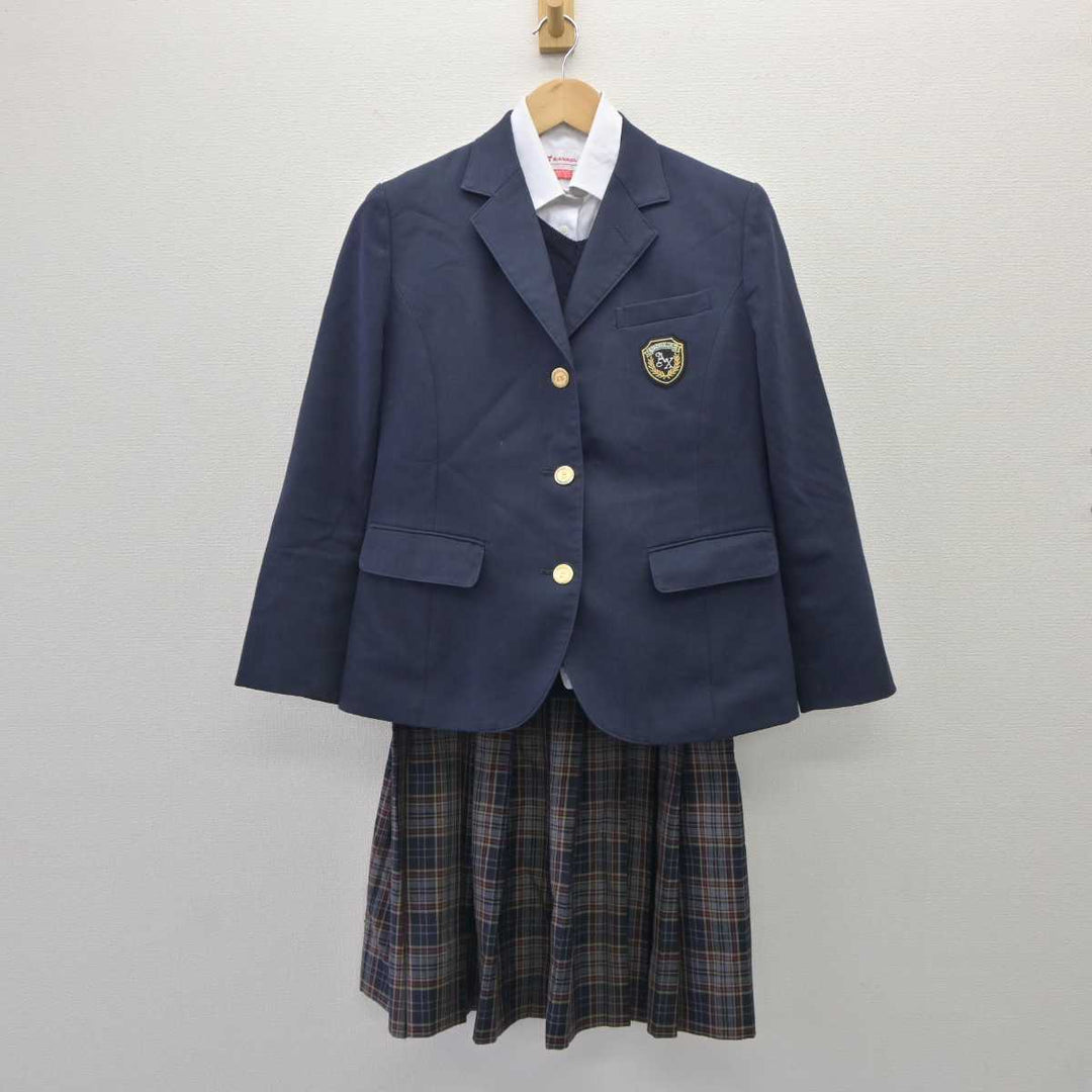 【中古】東京都 足立区立第十中学校 女子制服 4点 (ブレザー・ニット・シャツ・スカート) sf060203 | 中古制服通販パレイド