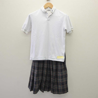 【中古】東京都 足立区立第十中学校 女子制服 3点 (ニットベスト・その他アイテム・スカート) sf060204