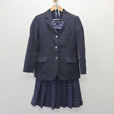 【中古】千葉県 生浜高等学校 女子制服 4点 (ブレザー・ニットベスト・スカート) sf060207