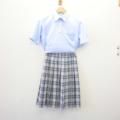 【中古】北海道 北海道札幌手稲高等学校 女子制服 2点 (シャツ・スカート) sf060220