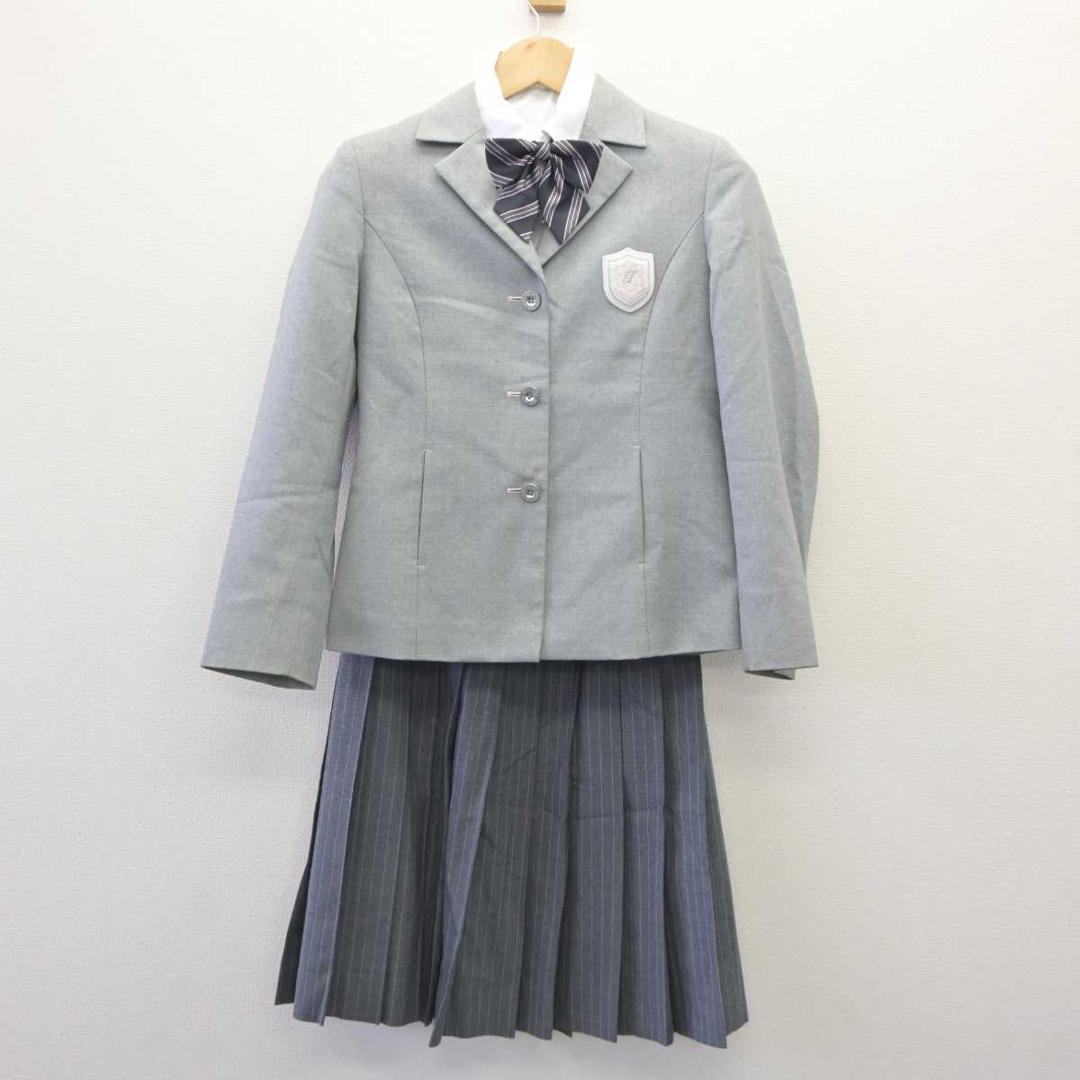 【中古】静岡県 常葉大学附属常葉高等学校 女子制服 4点 (ブレザー・シャツ・スカート) sf060239