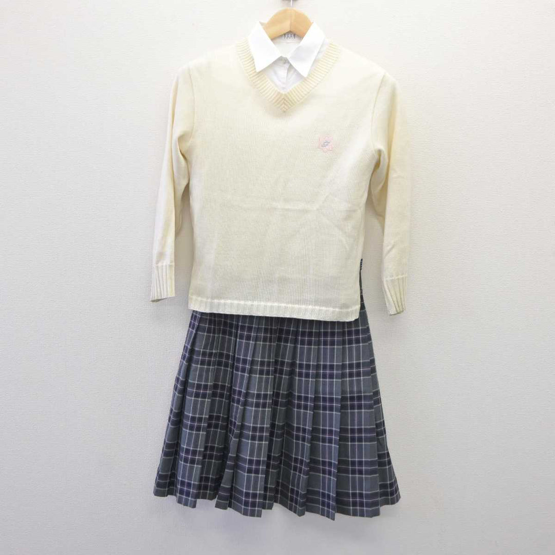 【中古】静岡県 常葉大学附属常葉高等学校 女子制服 3点 (ニット・シャツ・スカート) sf060240 | 中古制服通販パレイド