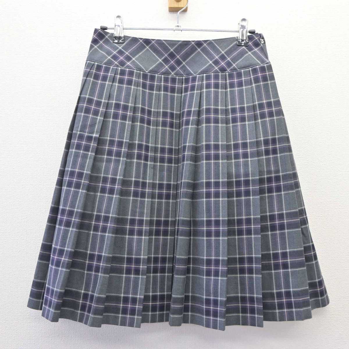 【中古】静岡県 常葉大学附属常葉高等学校 女子制服 3点 (ニット・シャツ・スカート) sf060240