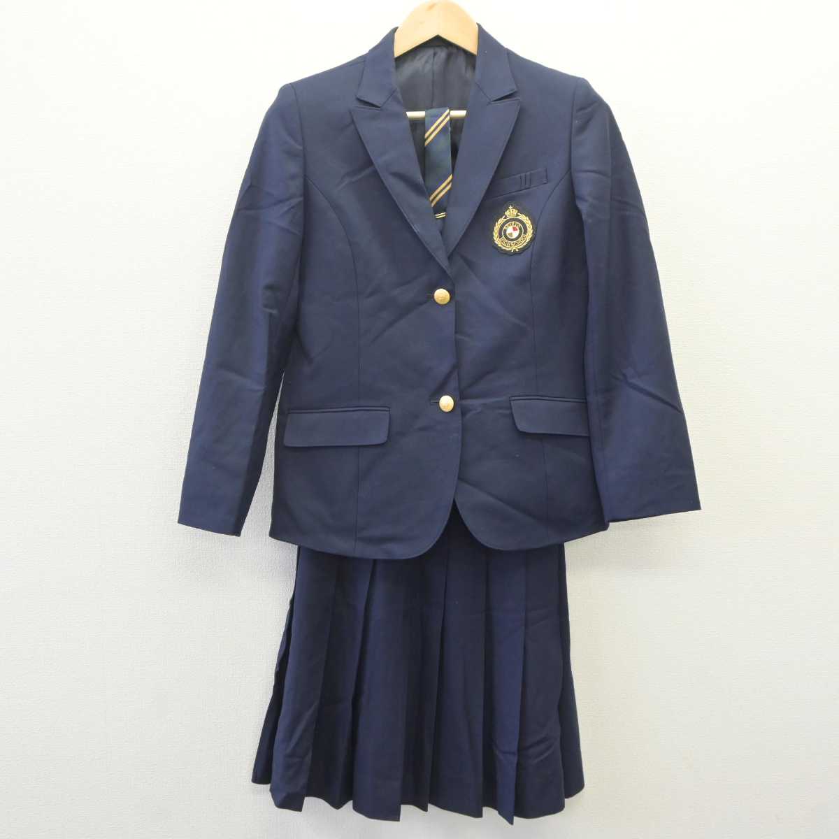 【中古】石川県 星稜高等学校 女子制服 4点 (ブレザー・スカート・その他アイテム) sf060247