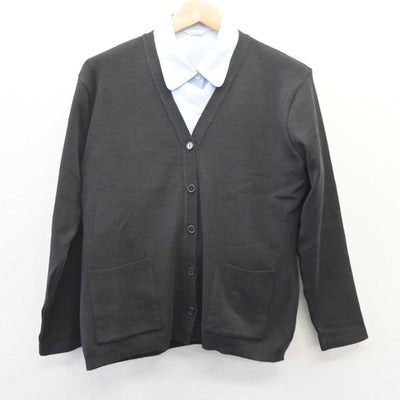 【中古】 事務服 女子制服 2点 (ニット・シャツ) sf060248