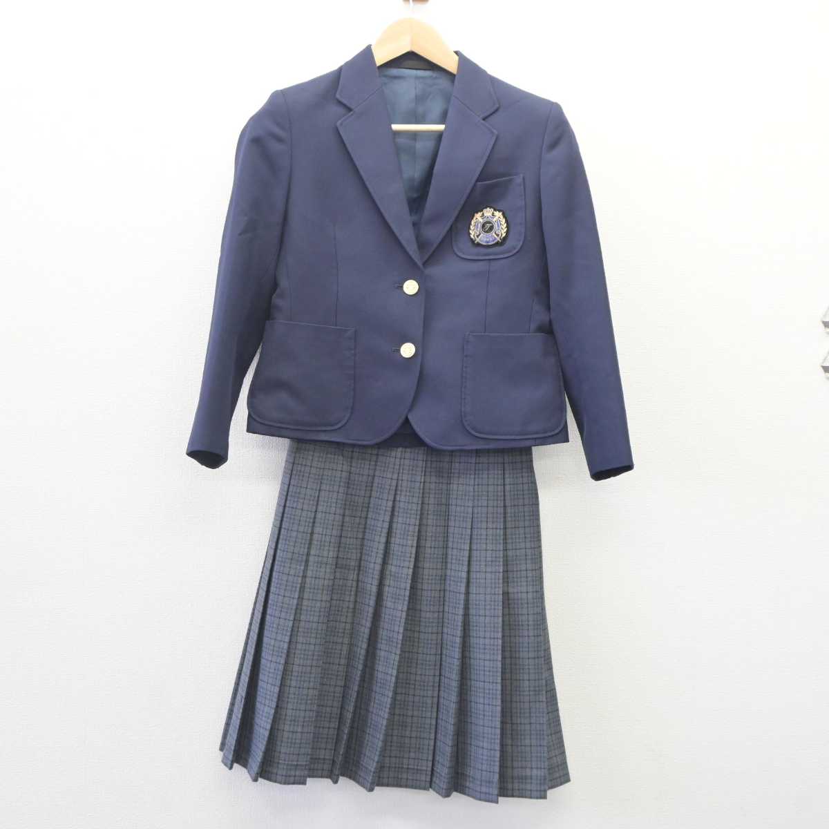 【中古】京都府 東輝中学校 女子制服 3点 (ブレザー・スカート) sf060250