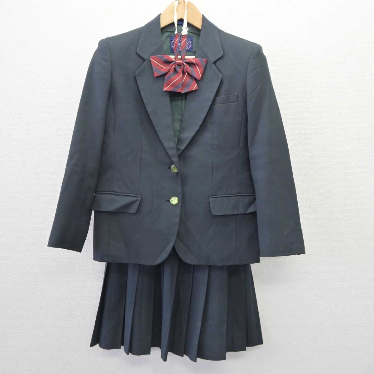 【中古】茨城県 藤代高等学校 女子制服 4点 (ブレザー・スカート) sf060259