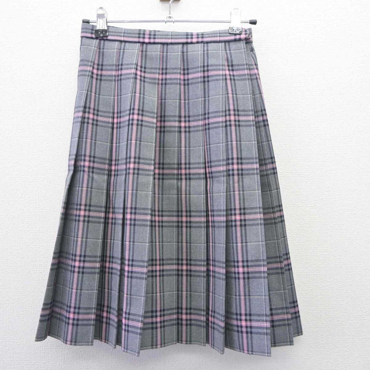 【中古】 クラーク記念国際高等学校 女子制服 4点 (ブレザー・ニット・スカート) sf060260