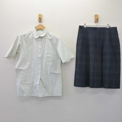 【中古】京都府 木津高等学校 女子制服 2点 (シャツ・スカート) sf060268