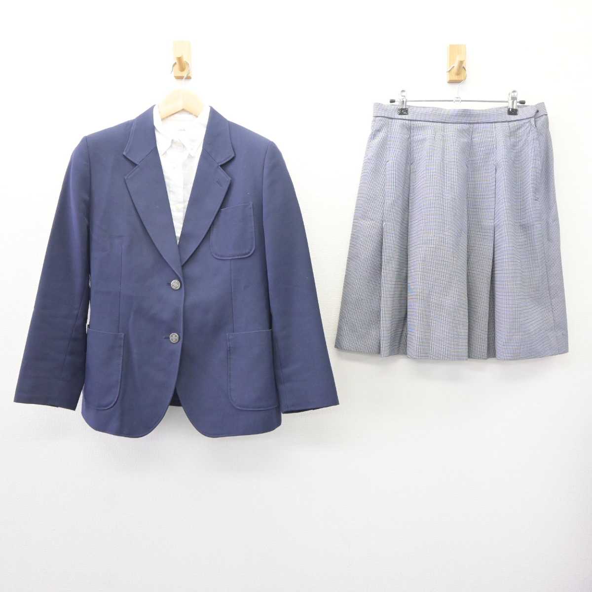 【中古】京都府 精華中学校 女子制服 4点 (ブレザー・シャツ・シャツ・スカート) sf060272