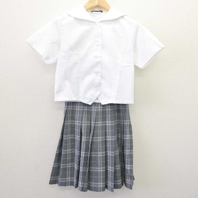 【中古】栃木県 宇都宮文星女子高等学校 女子制服 3点 (シャツ・スカート) sf060273