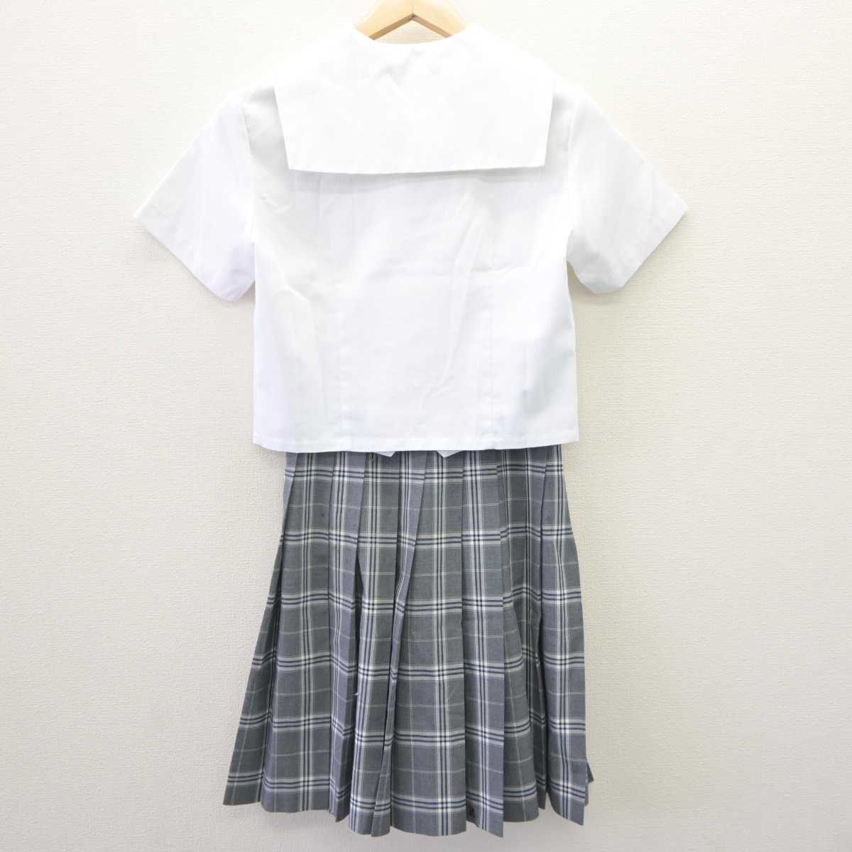 【中古】栃木県 宇都宮文星女子高等学校 女子制服 3点 (シャツ・スカート) sf060273