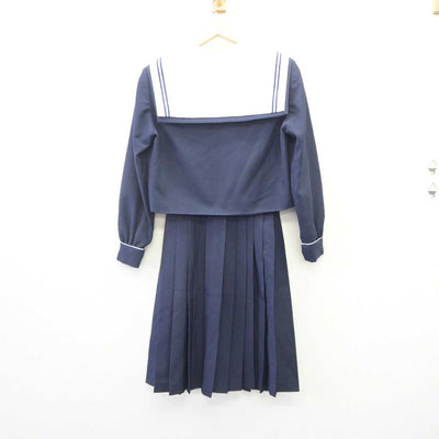 【中古】静岡県 蜆塚中学校 女子制服 3点 (セーラー服・スカート) sf060277