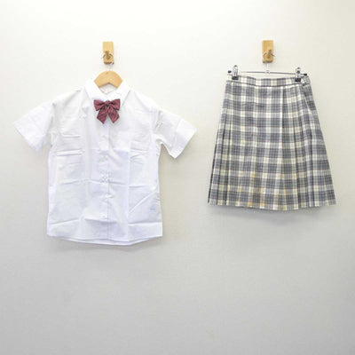 【中古】東京都 深沢高等学校 女子制服 3点 (シャツ・スカート) sf060282