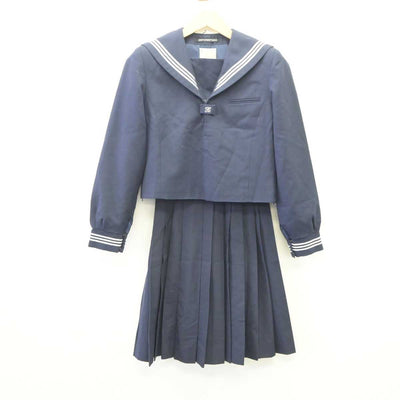 【中古】東京都 目黒区立第三中学校 女子制服 2点 (セーラー服・スカート) sf060284