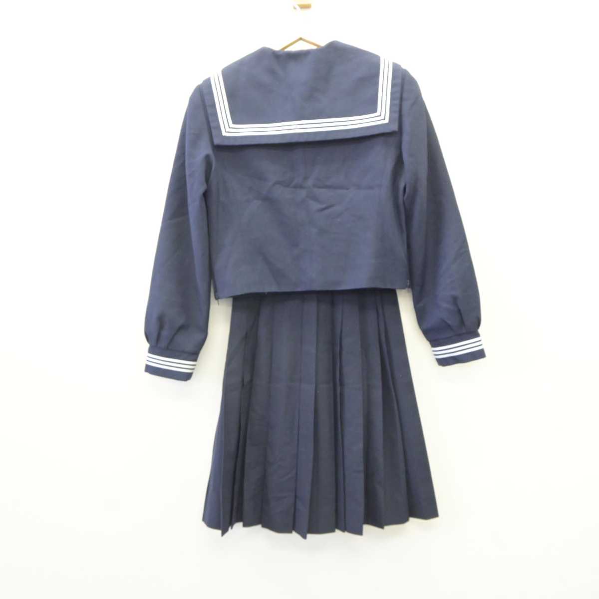 【中古】東京都 目黒区立第三中学校 女子制服 2点 (セーラー服・スカート) sf060284