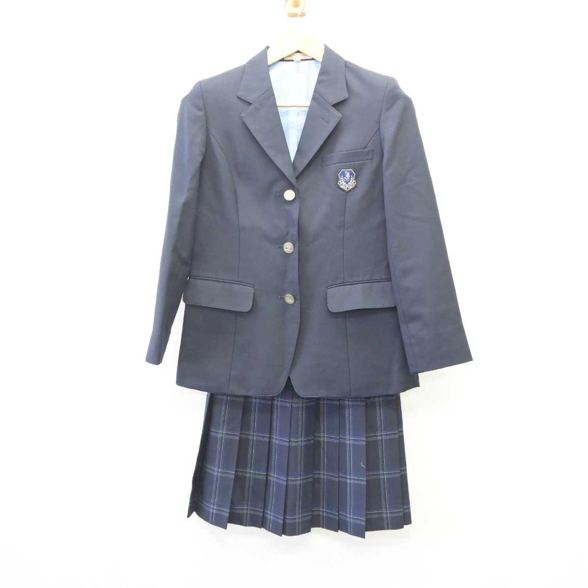 【中古】兵庫県 伊丹高等学校 女子制服 4点 (ブレザー・スカート・スカート) sf060288