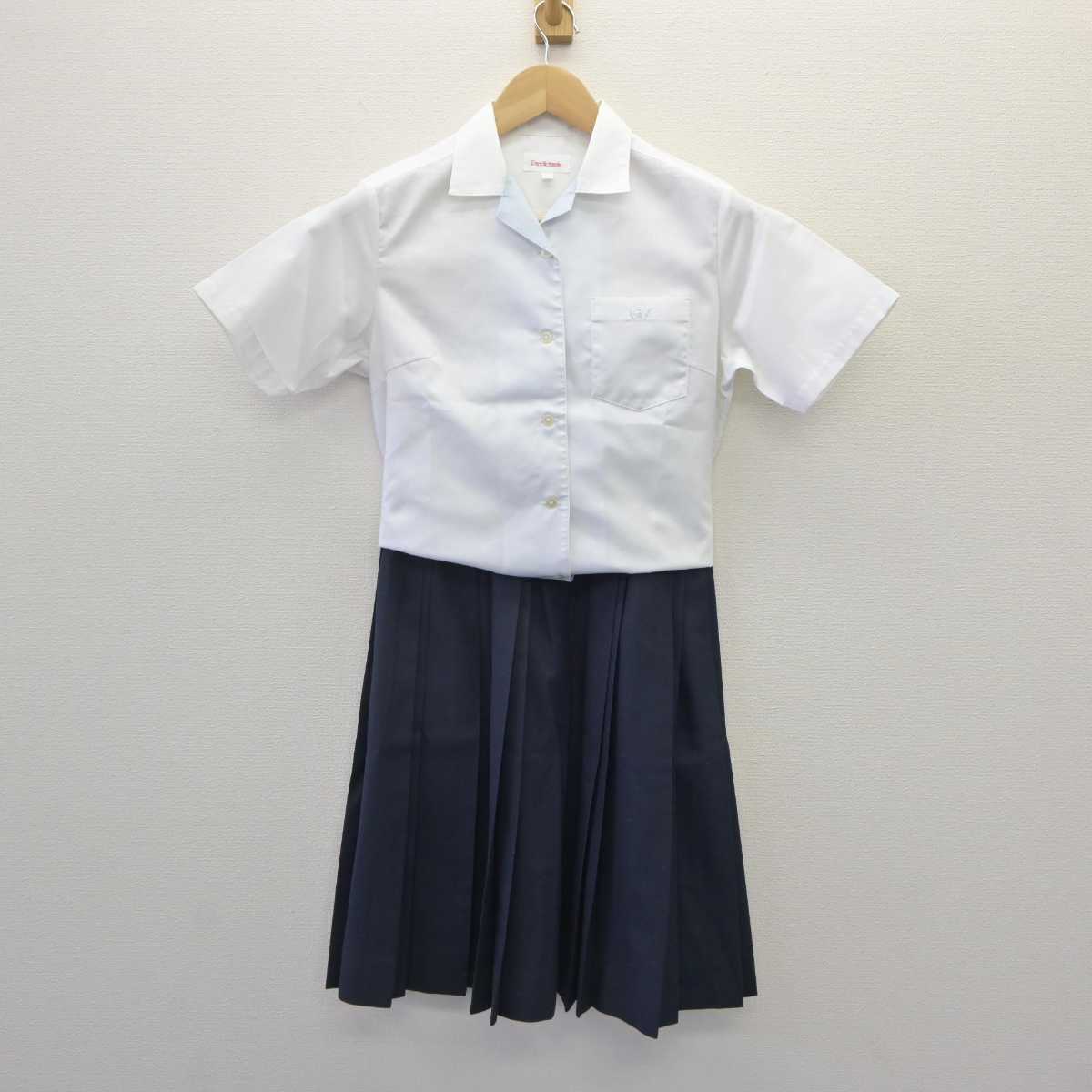 【中古】愛知県 滝高等学校 女子制服 2点 (シャツ・スカート) sf060300