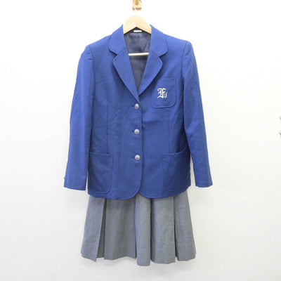 【中古】群馬県 群馬大学教育学部附属中学校 女子制服 3点 (ブレザー・ベスト・スカート) sf060307