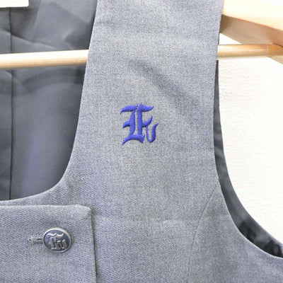 【中古】群馬県 群馬大学教育学部附属中学校 女子制服 3点 (ブレザー・ベスト・スカート) sf060307