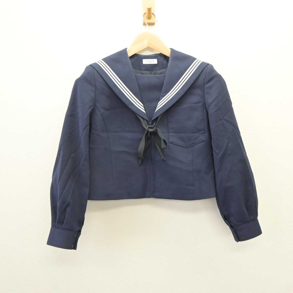 【中古】愛知県 一宮西高等学校 女子制服 3点 (セーラー服・スカート) sf060311