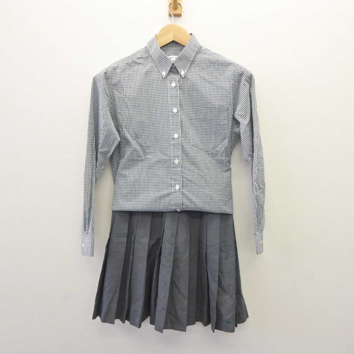 【中古】宮城県 泉松陵高等学校 女子制服 2点 (シャツ・スカート) sf060313