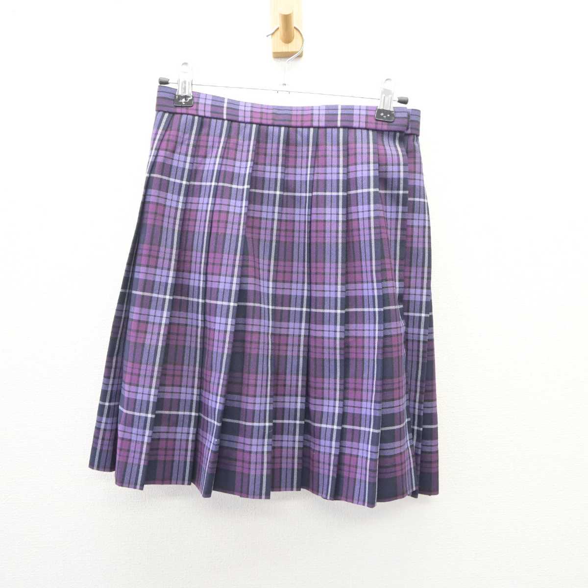 【中古】京都府 京都成章高等学校 女子制服 4点 (ニットベスト・シャツ・スカート) sf060317