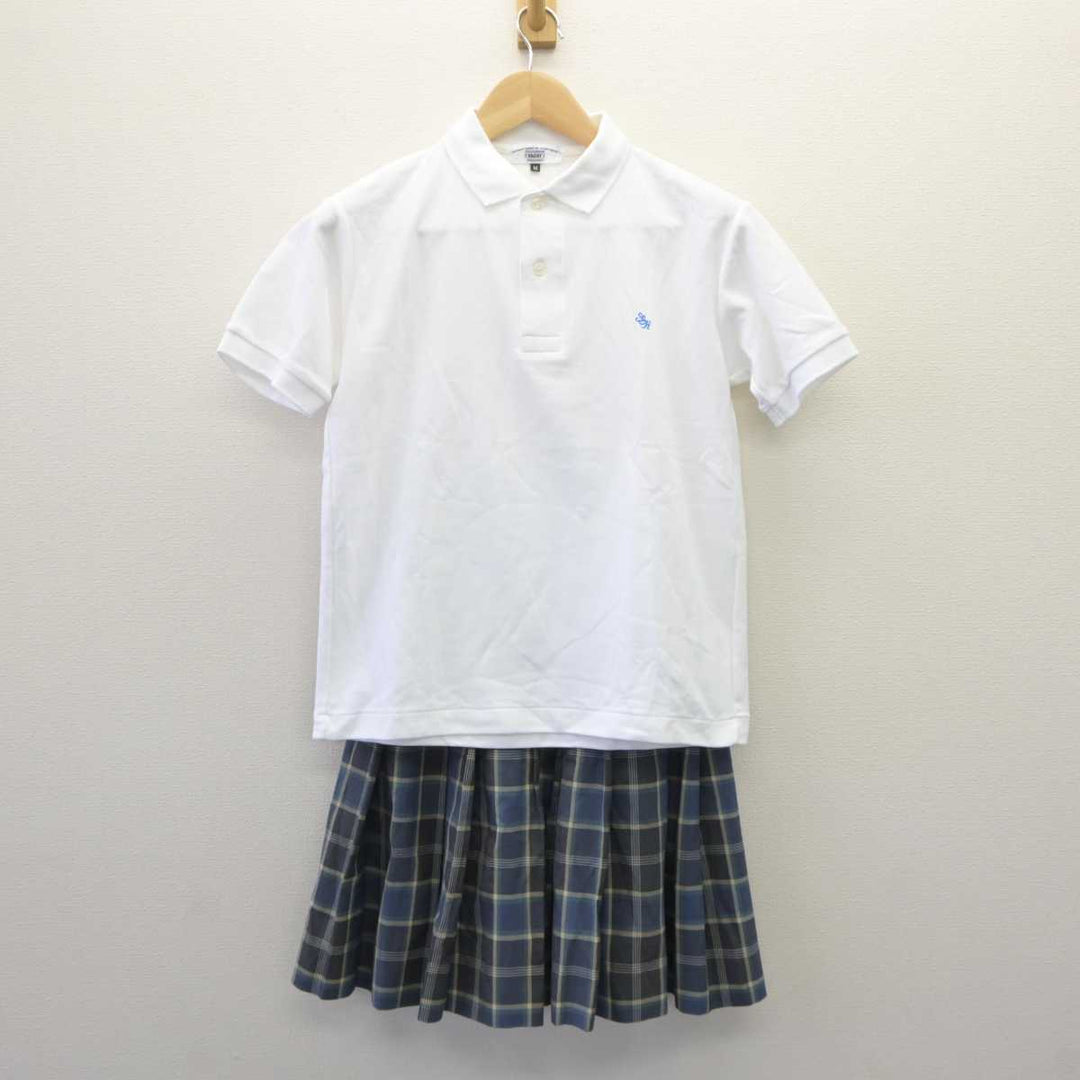 【中古】群馬県 渋川青翠高等学校 女子制服 2点 (シャツ・スカート) sf060320