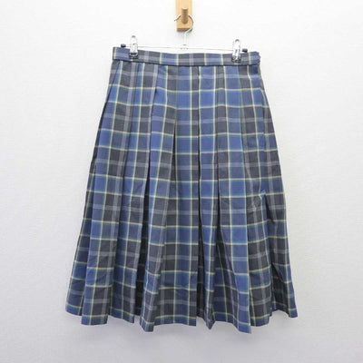 【中古】群馬県 渋川青翠高等学校 女子制服 2点 (ニットベスト・スカート) sf060321