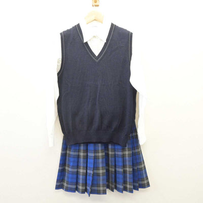 【中古】高知県 高知工業高等専門学校 女子制服 4点 (ブレザー・ニットベスト・シャツ・スカート) sf060323