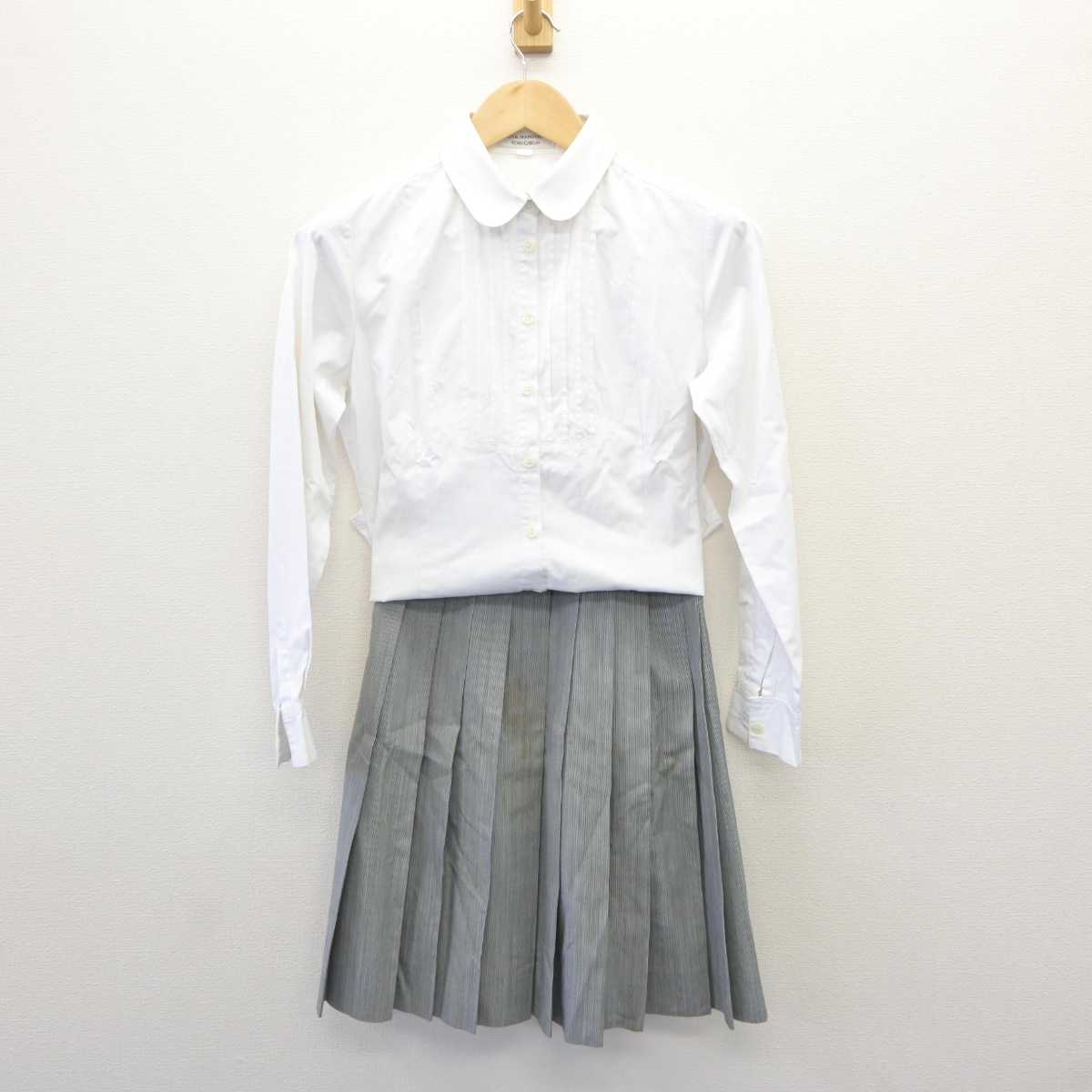 【中古】東京都 國學院高等学校 女子制服 2点 (シャツ・スカート) sf060326