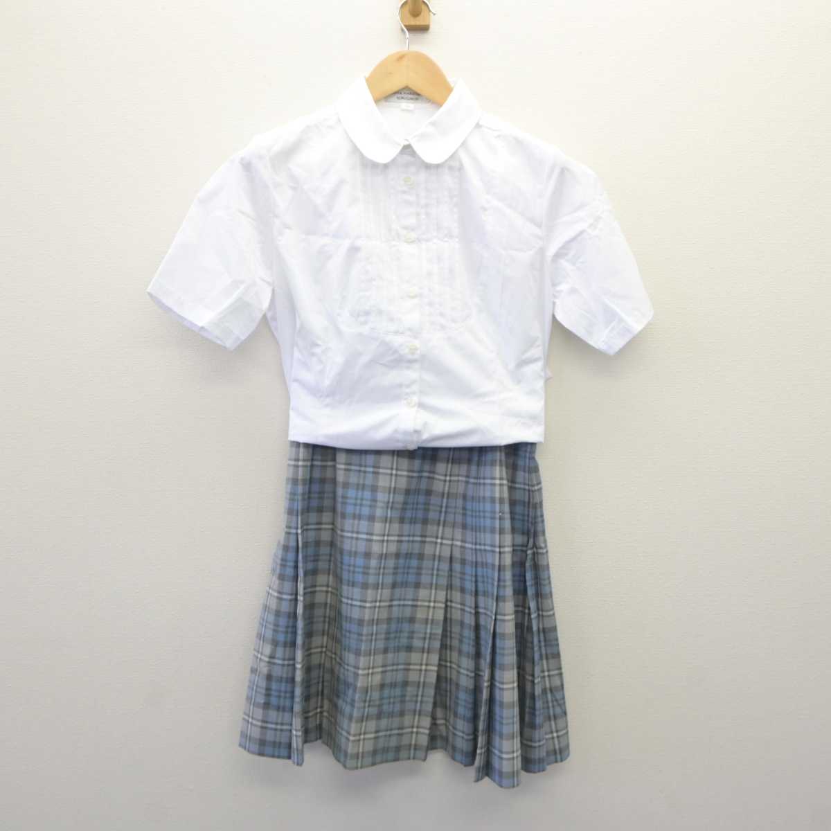 【中古】東京都 國學院高等学校 女子制服 2点 (シャツ・スカート) sf060327