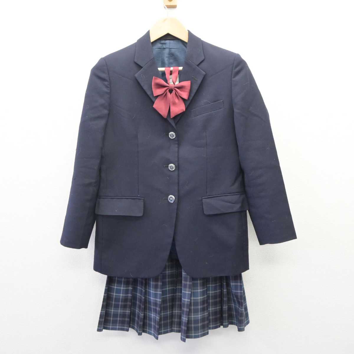 【中古】東京都 芦花高等学校 女子制服 3点 (ブレザー・スカート) sf060329