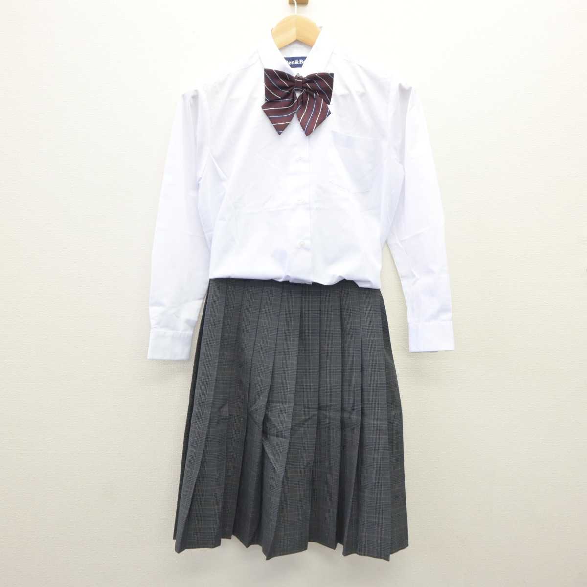 【中古】東京都 志村第三中学校 女子制服 4点 (ブレザー・シャツ・スカート) sf060334