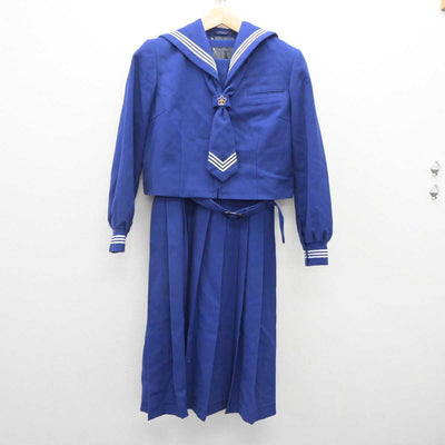 【中古】埼玉県 大相模中学校 女子制服 4点 (セーラー服・シャツ・ジャンパースカート) sf060336