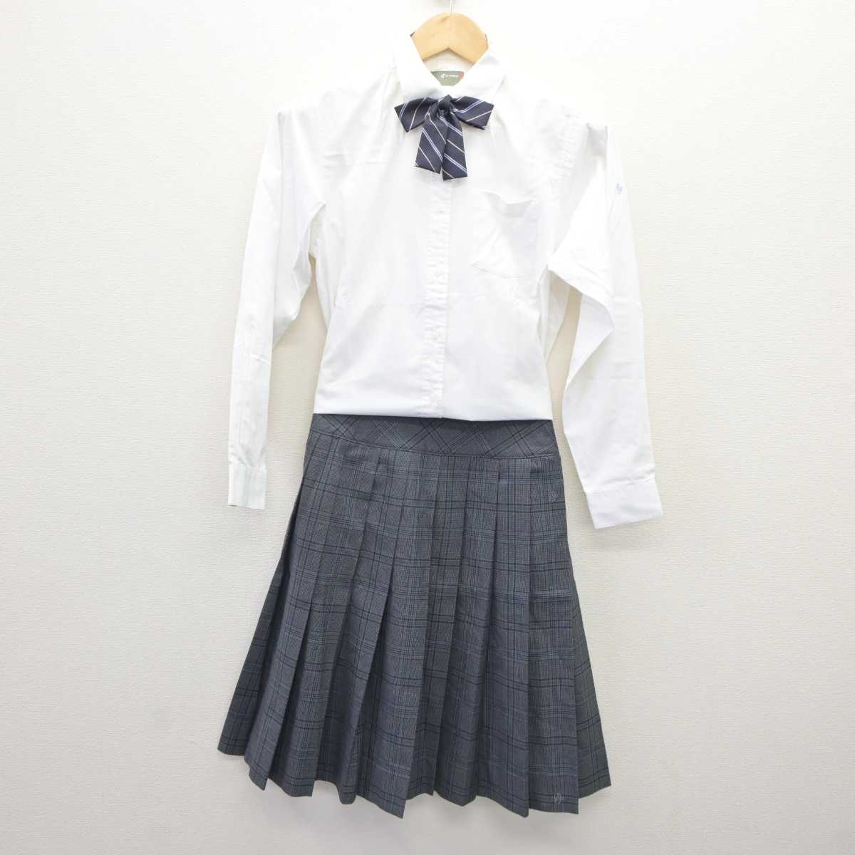 【中古】埼玉県 草加高等学校 女子制服 5点 (ブレザー・シャツ・スカート) sf060340