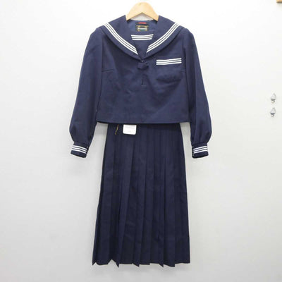 【中古】岡山県 灘崎中学校 女子制服 2点 (セーラー服・スカート) sf060345