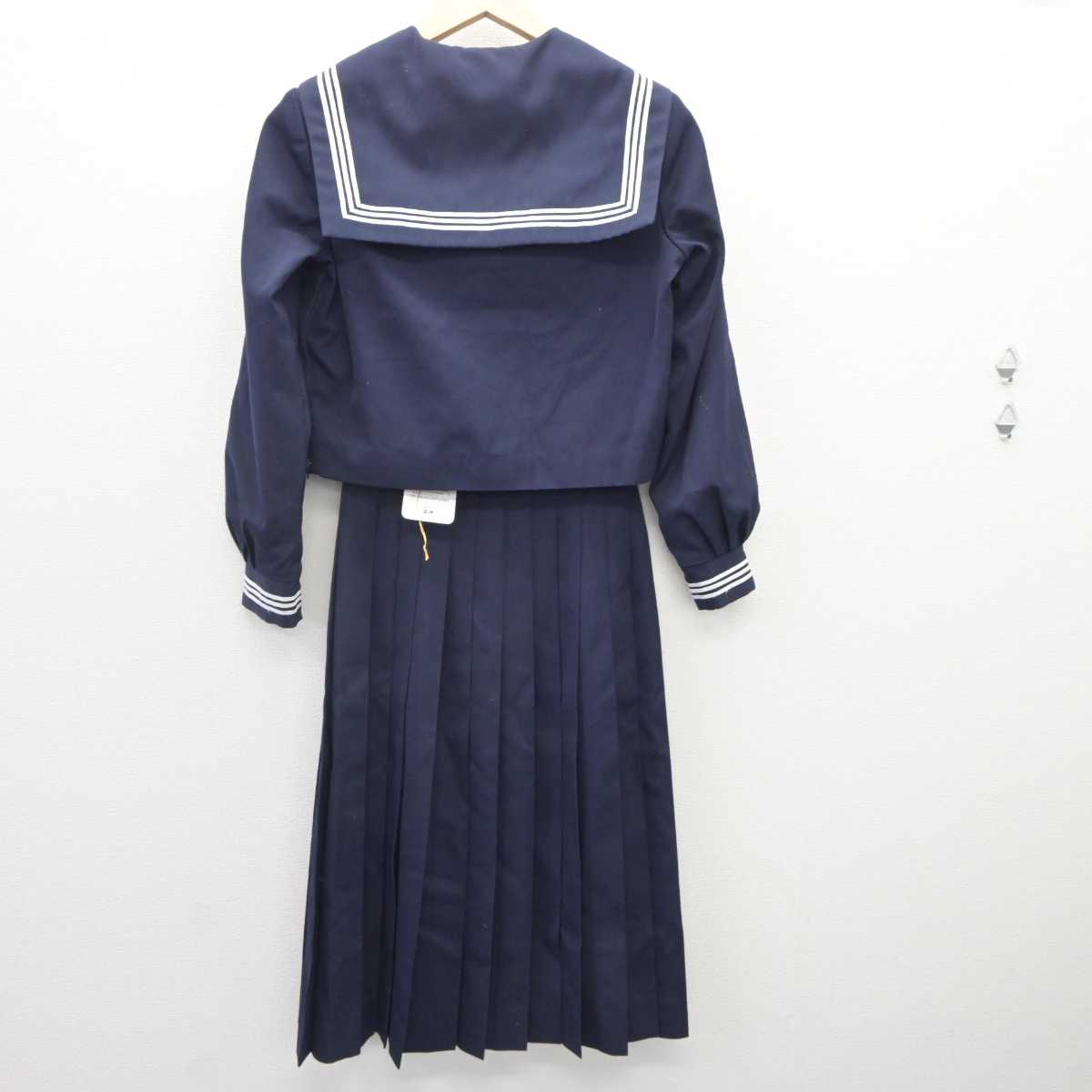 【中古】岡山県 灘崎中学校 女子制服 2点 (セーラー服・スカート) sf060345