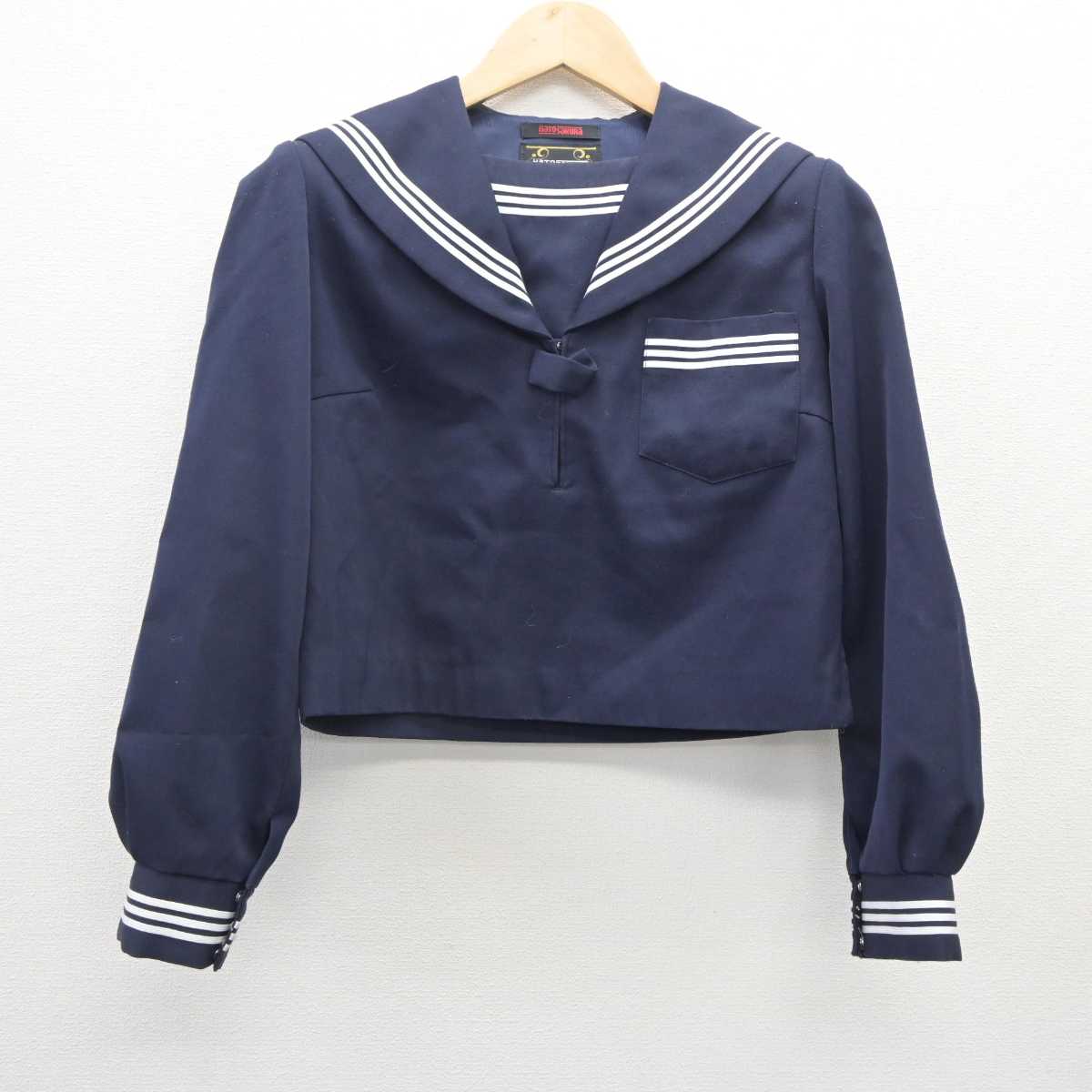 【中古】岡山県 灘崎中学校 女子制服 2点 (セーラー服・スカート) sf060345