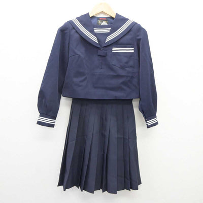 【中古】岡山県 灘崎中学校 女子制服 3点 (セーラー服・スカート) sf060346