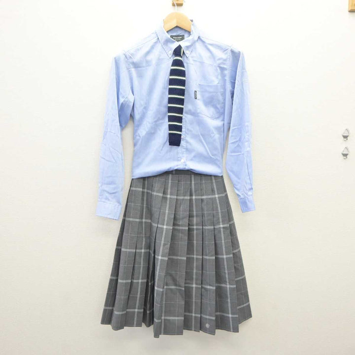 【中古】東京都 武蔵野大学高等学校 女子制服 4点 (ブレザー・シャツ・スカート) sf060353