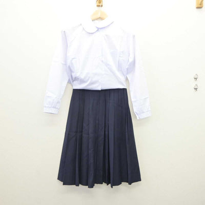 【中古】埼玉県 本庄東中学校 女子制服 2点 (シャツ・スカート) sf060366