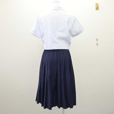 【中古】大阪府 帝塚山学院泉ヶ丘中学校・高等学校 女子制服 3点 (シャツ・スカート) sf060375