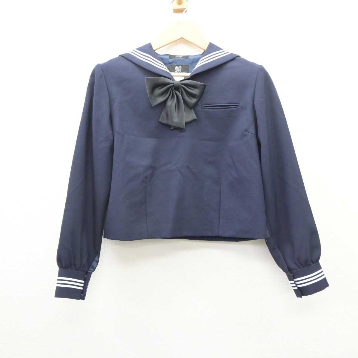 【中古】東京都 駒場高等学校 女子制服 3点 (セーラー服・スカート) sf060389