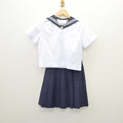 【中古】東京都 駒場高等学校 女子制服 2点 (セーラー服・スカート) sf060390