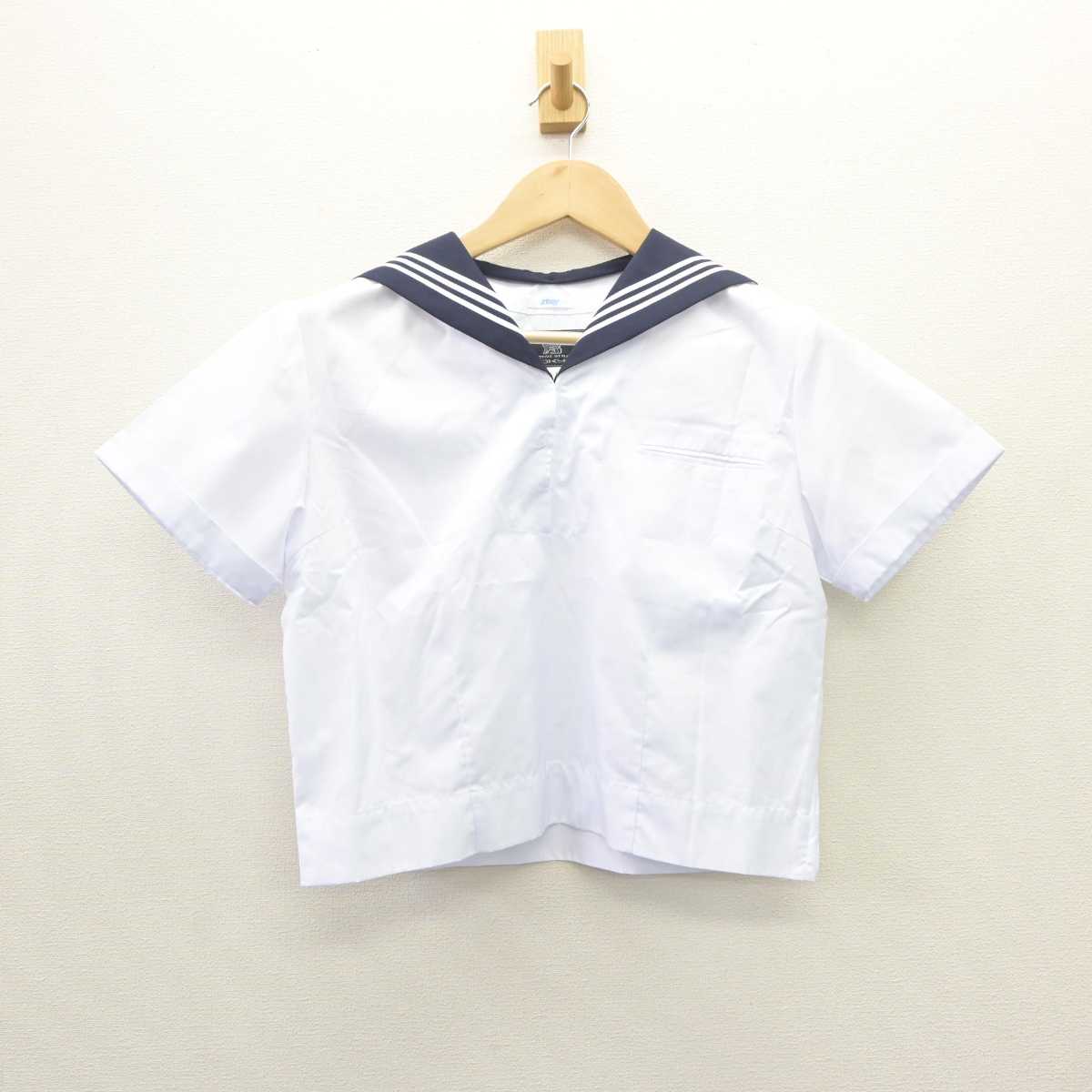 【中古】東京都 駒場高等学校 女子制服 2点 (セーラー服・スカート) sf060390