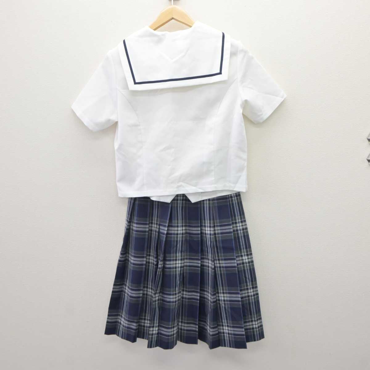 【中古】愛媛県 新居浜市立北中学校 女子制服 2点 (セーラー服・スカート) sf060401