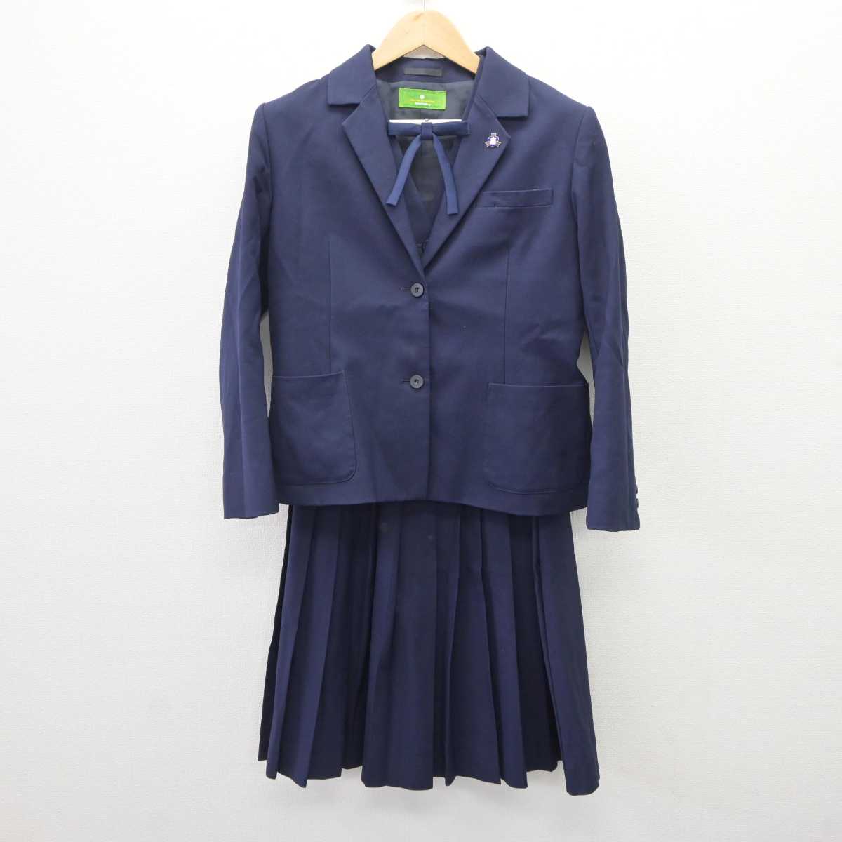 【中古】佐賀県 三養基高等学校 女子制服 5点 (ブレザー・ベスト・スカート) sf060413