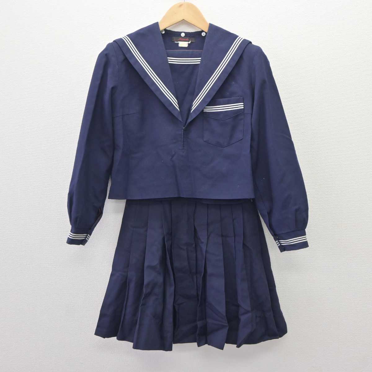 【中古】大阪府 佐野中学校 女子制服 2点 (セーラー服・スカート) sf060414